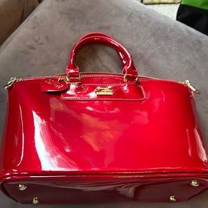 Jean Lotti red satchel